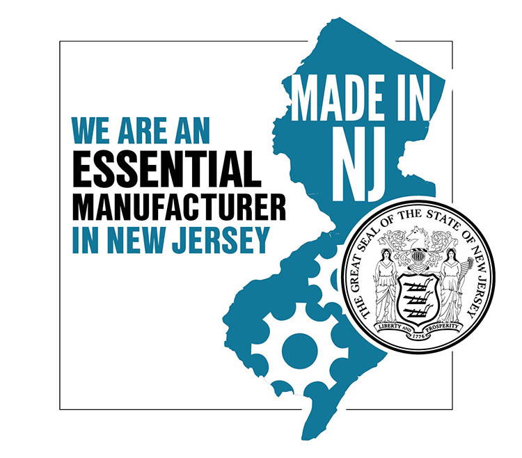 essential made in new jersey manufacturing logo